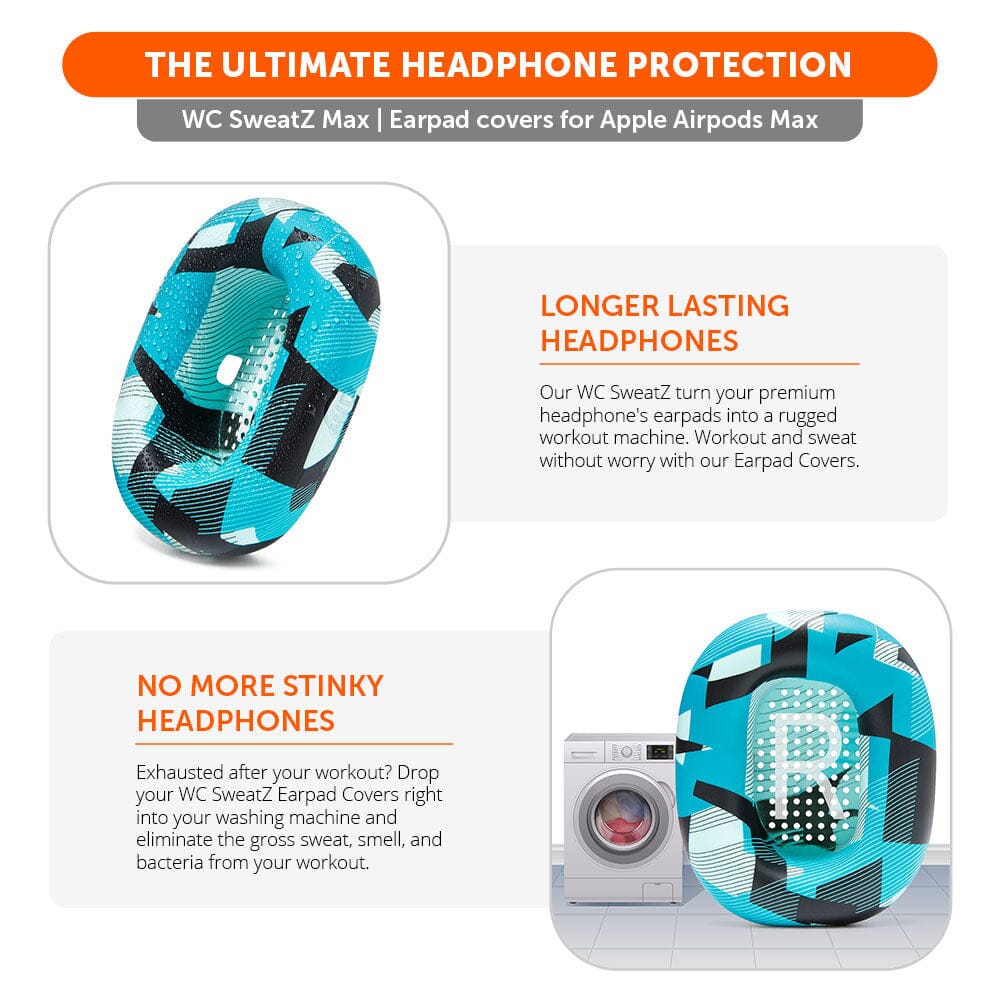Apos Audio Wicked Cushions Sweat Covers Apple Airpods Max 1 Earpad Sweat Covers - WC SweatZ Max