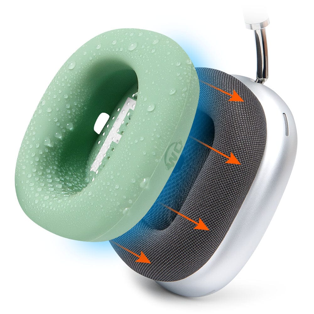 Apos Audio Wicked Cushions Sweat Covers Apple Airpods Max 1 Earpad Sweat Covers - WC SweatZ Max Green