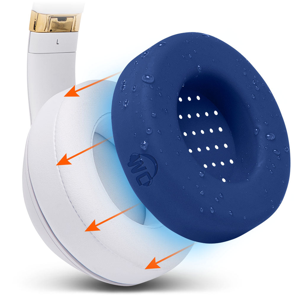 Apos Audio Wicked Cushions Sweat Covers Beats Studio 2 & 3 Earpad Sweat Covers - WC SweatZ Studio Navy Blue