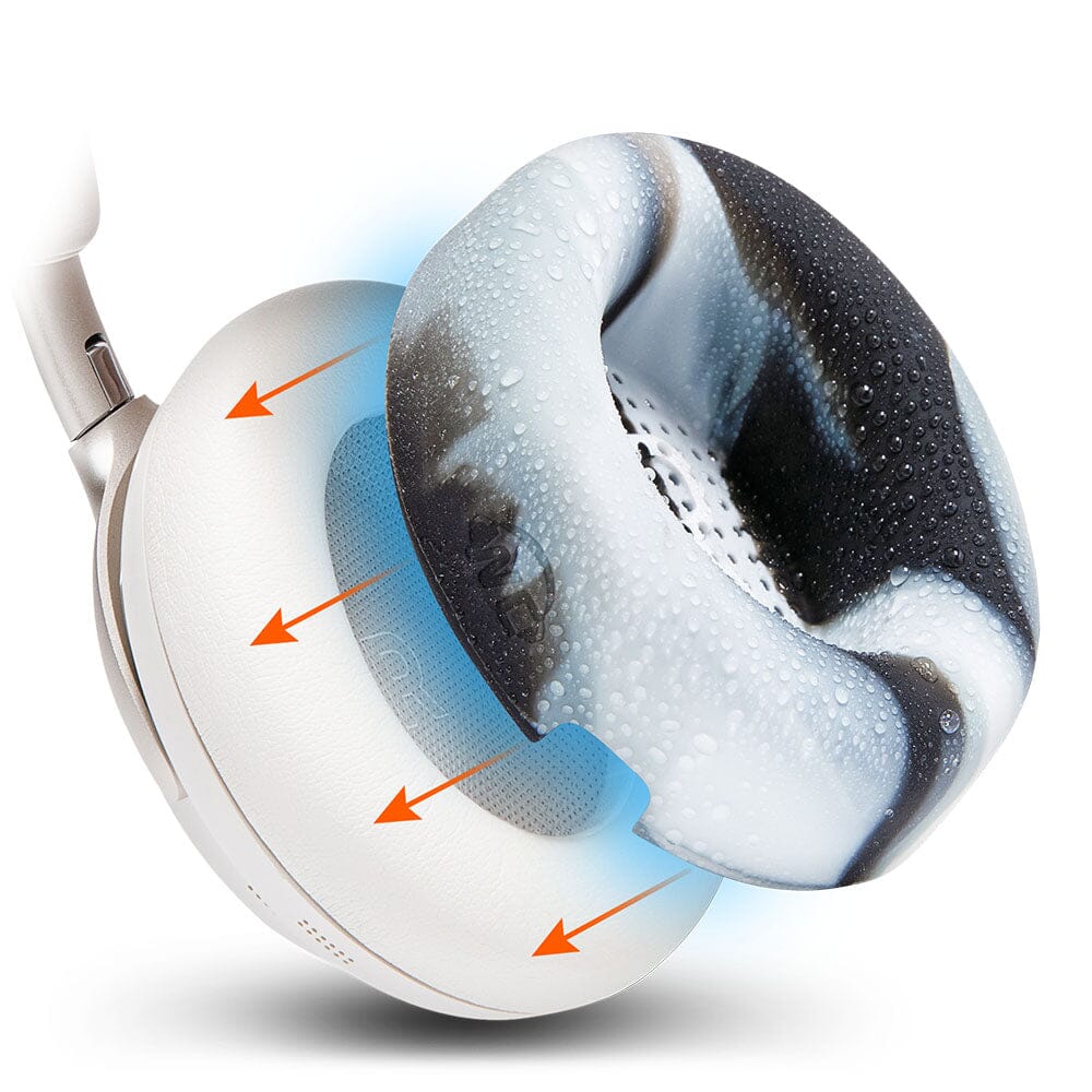 Apos Audio Wicked Cushions Sweat Covers Bose QuietComfort Ultra Gen 1 & Gen 2 Earpad Sweat Covers - WC SweatZ QC Ultra Marble