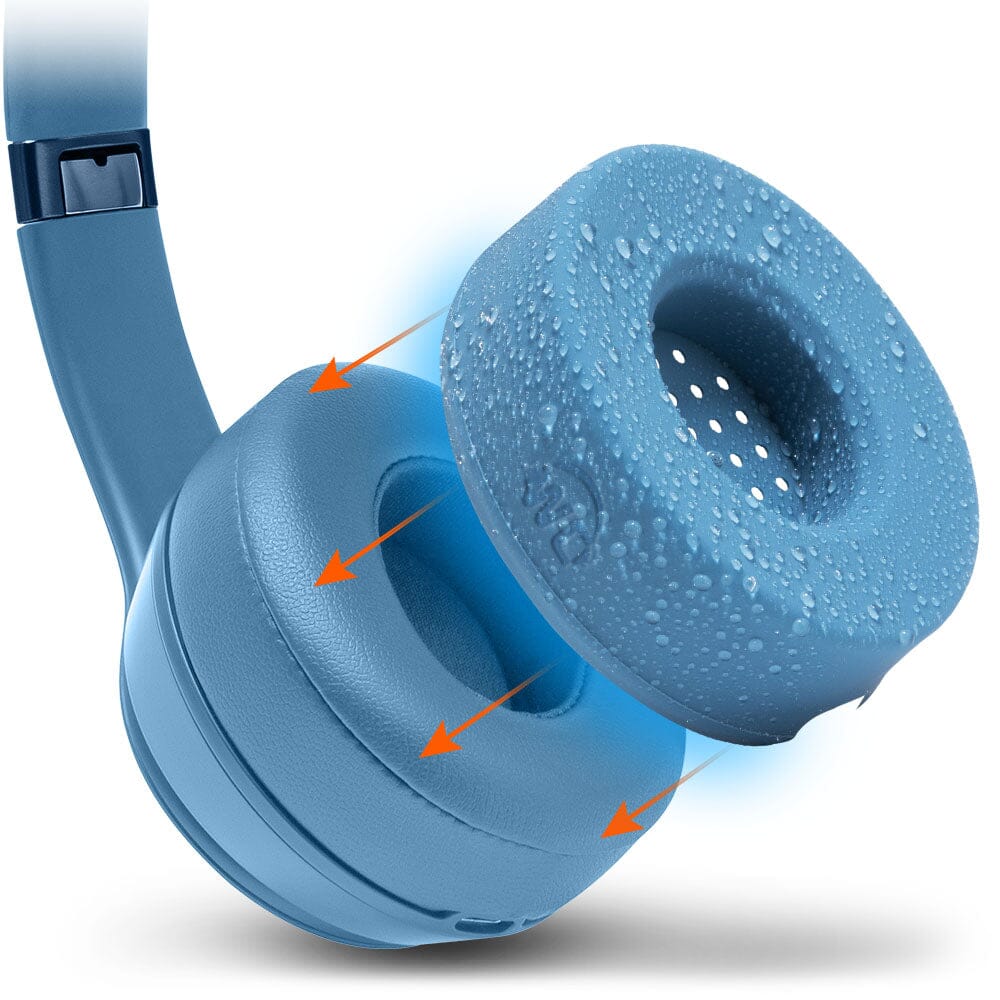 Apos Audio Wicked Cushions Sweat Covers Small WC SweatZ Protective Headphone Earpad Covers Blue Slate