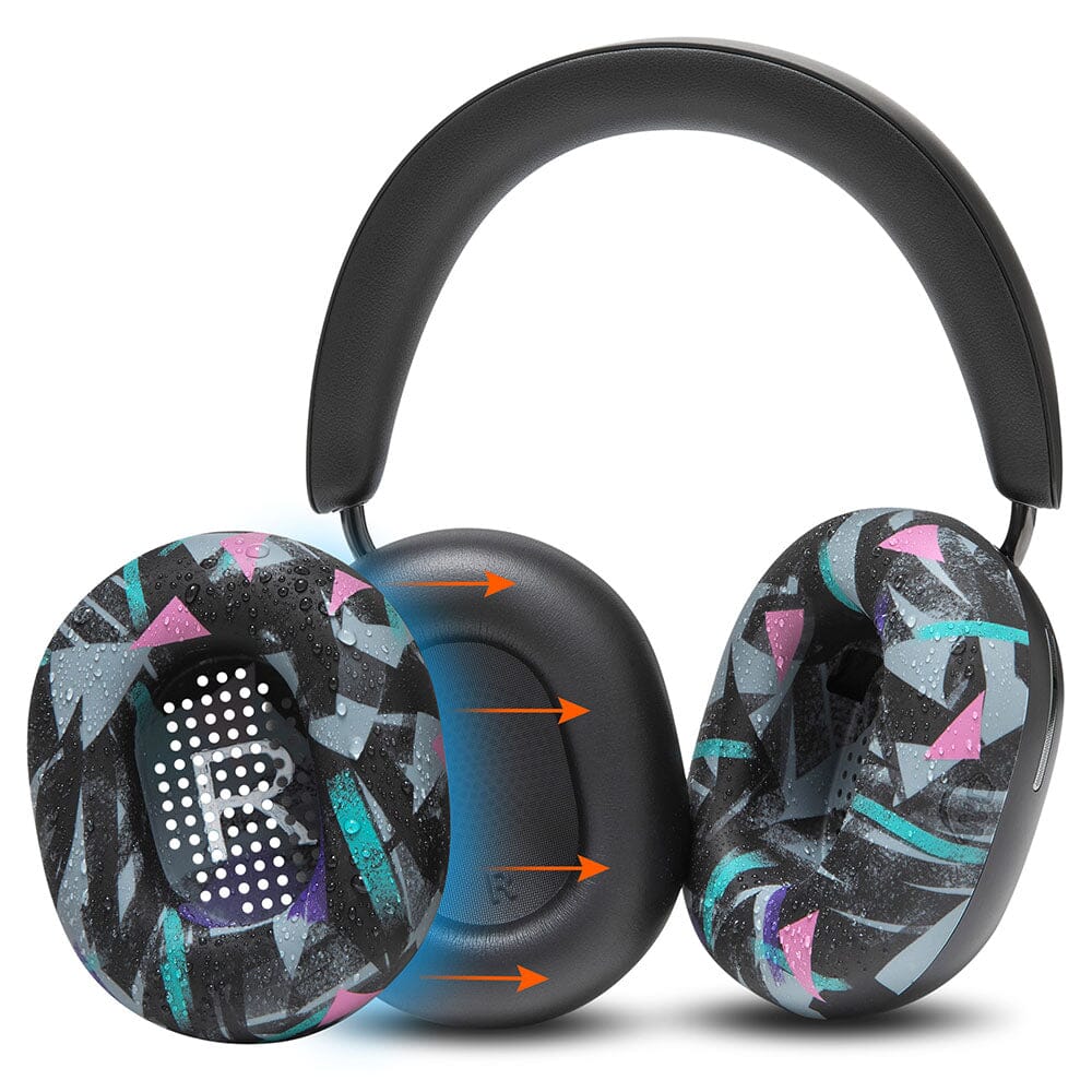 Apos Audio Wicked Cushions Sweat Covers Sonos Ace Earpad Sweat Covers - WC SweatZ Ace 90s Black