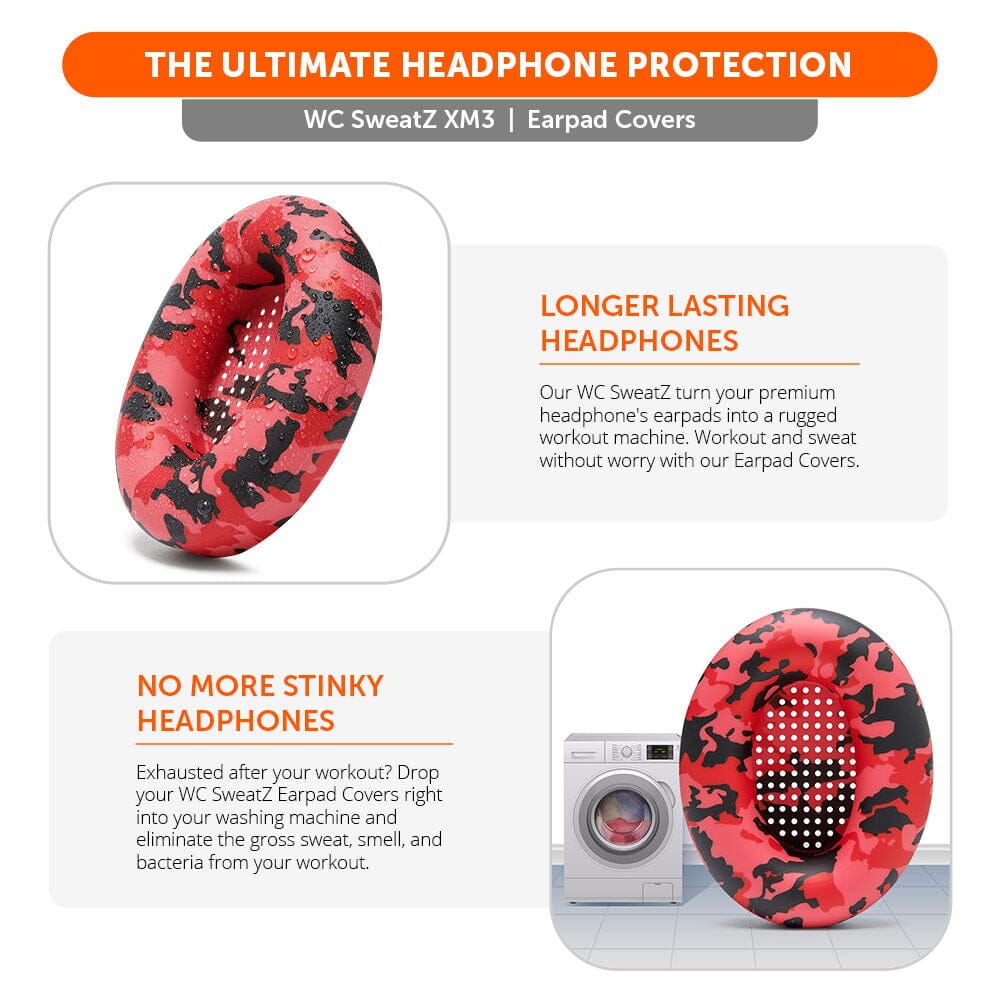 Apos Audio Wicked Cushions Sweat Covers Sony WH-1000XM3 Earpad Sweat Covers - WC SweatZ