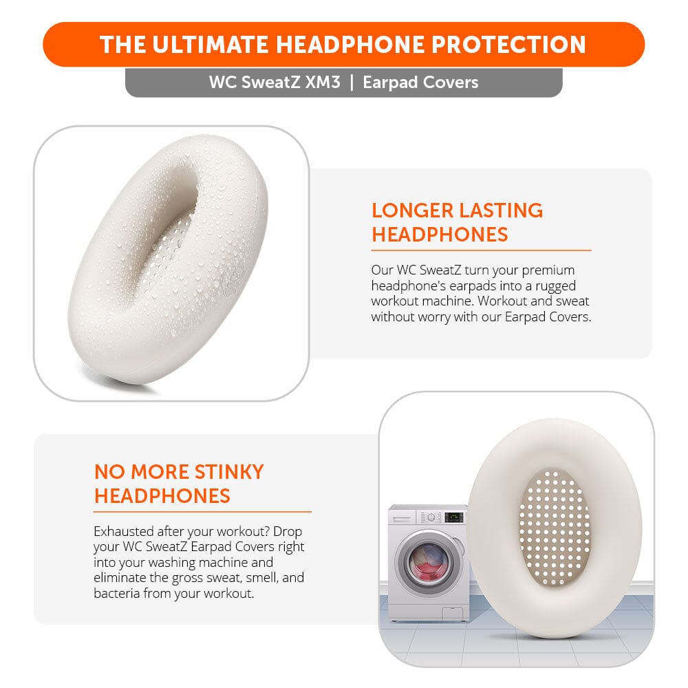 Apos Audio Wicked Cushions Sweat Covers Sony WH-1000XM3 Earpad Sweat Covers - WC SweatZ