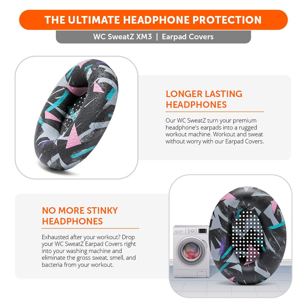 Apos Audio Wicked Cushions Sweat Covers Sony WH-1000XM3 Earpad Sweat Covers - WC SweatZ