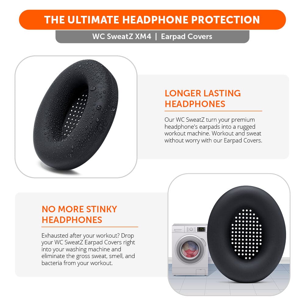 Apos Audio Wicked Cushions Sweat Covers Sony WH-1000XM4 Earpad Sweat Covers - WC SweatZ
