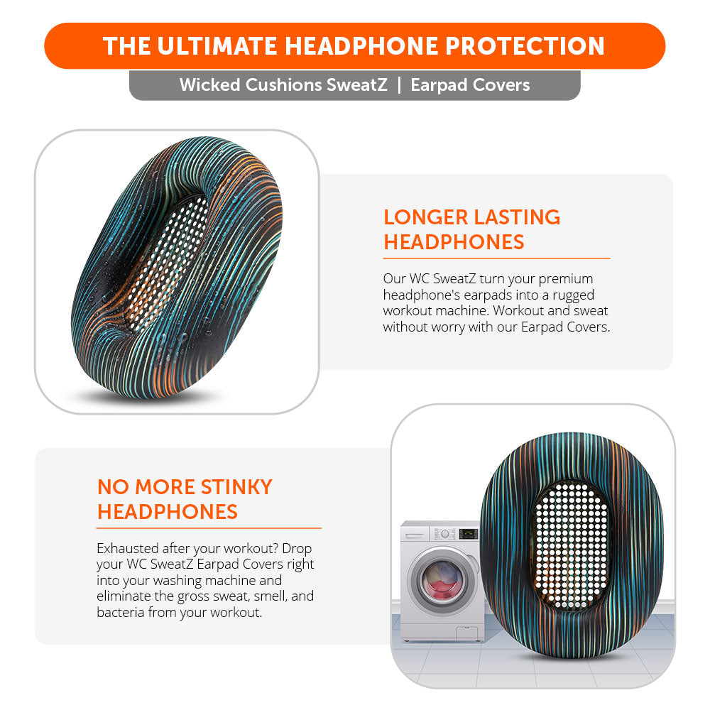 Apos Audio Wicked Cushions Sweat Covers Sony WH-1000XM5 Earpad Sweat Covers - WC SweatZ