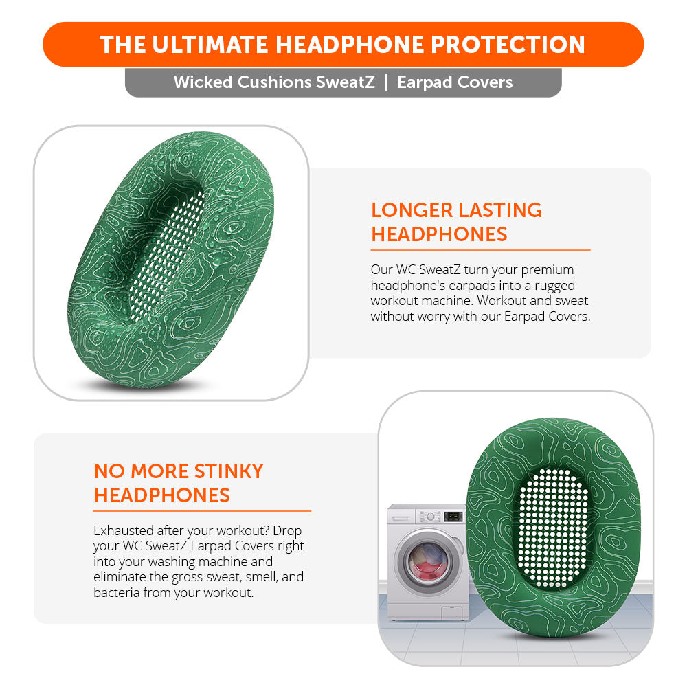 Apos Audio Wicked Cushions Sweat Covers Sony WH-1000XM5 Earpad Sweat Covers - WC SweatZ