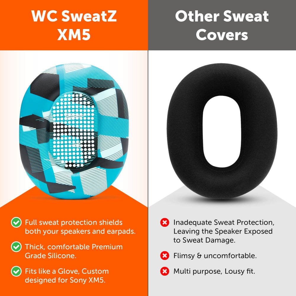 Apos Audio Wicked Cushions Sweat Covers Sony WH-1000XM5 Earpad Sweat Covers - WC SweatZ