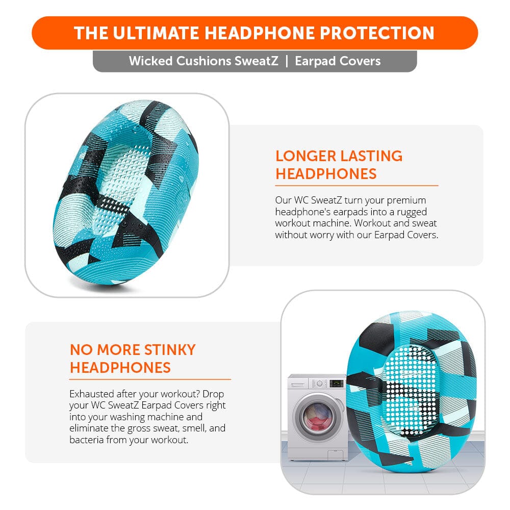Apos Audio Wicked Cushions Sweat Covers Sony WH-1000XM5 Earpad Sweat Covers - WC SweatZ
