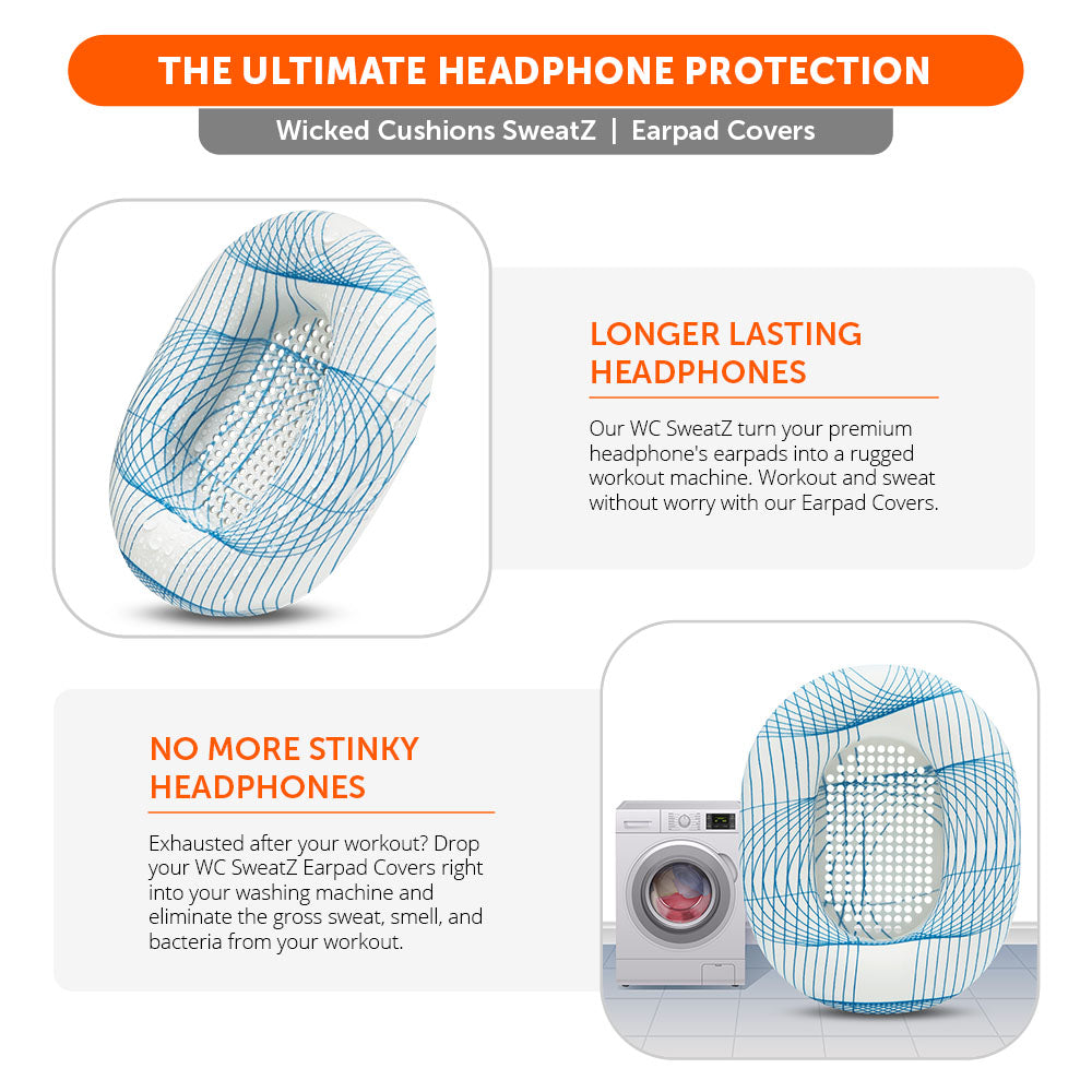 Apos Audio Wicked Cushions Sweat Covers Sony WH-1000XM5 Earpad Sweat Covers - WC SweatZ