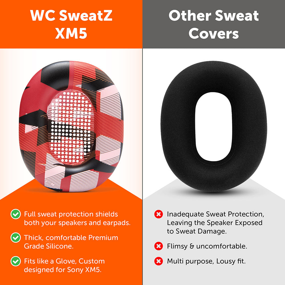 Apos Audio Wicked Cushions Sweat Covers Sony WH-1000XM5 Earpad Sweat Covers - WC SweatZ