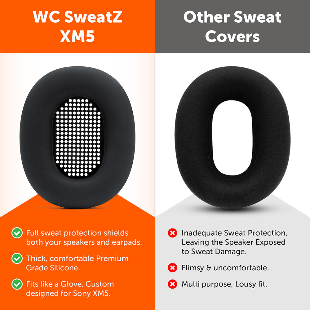 Apos Audio Wicked Cushions Sweat Covers Sony WH-1000XM5 Earpad Sweat Covers - WC SweatZ