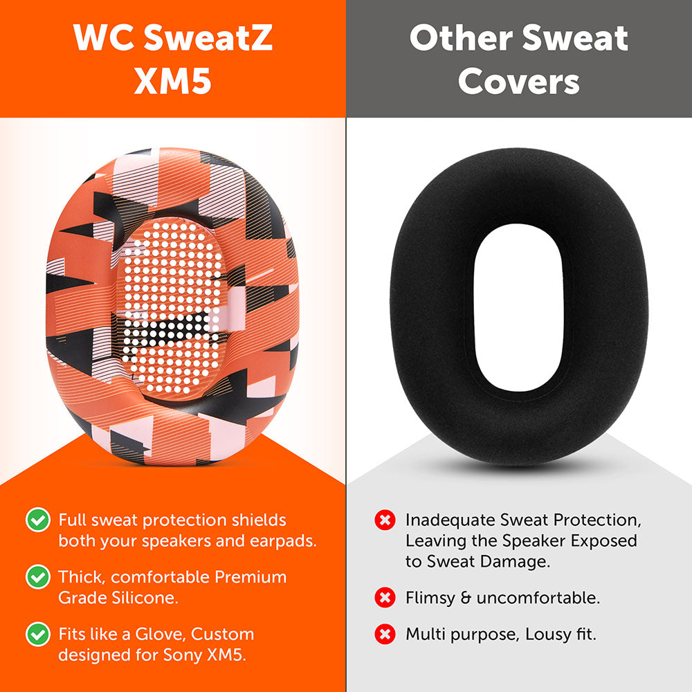 Apos Audio Wicked Cushions Sweat Covers Sony WH-1000XM5 Earpad Sweat Covers - WC SweatZ