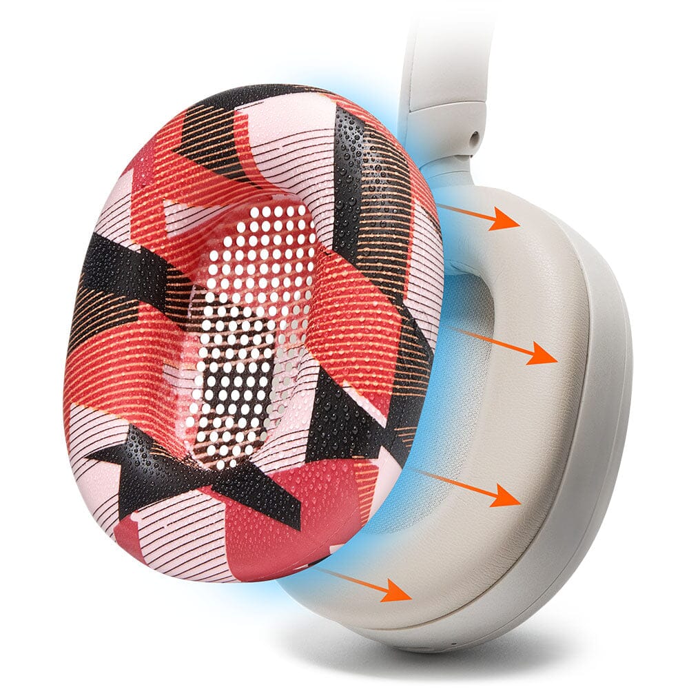 Apos Audio Wicked Cushions Sweat Covers Sony WH-1000XM5 Earpad Sweat Covers - WC SweatZ Red Prism