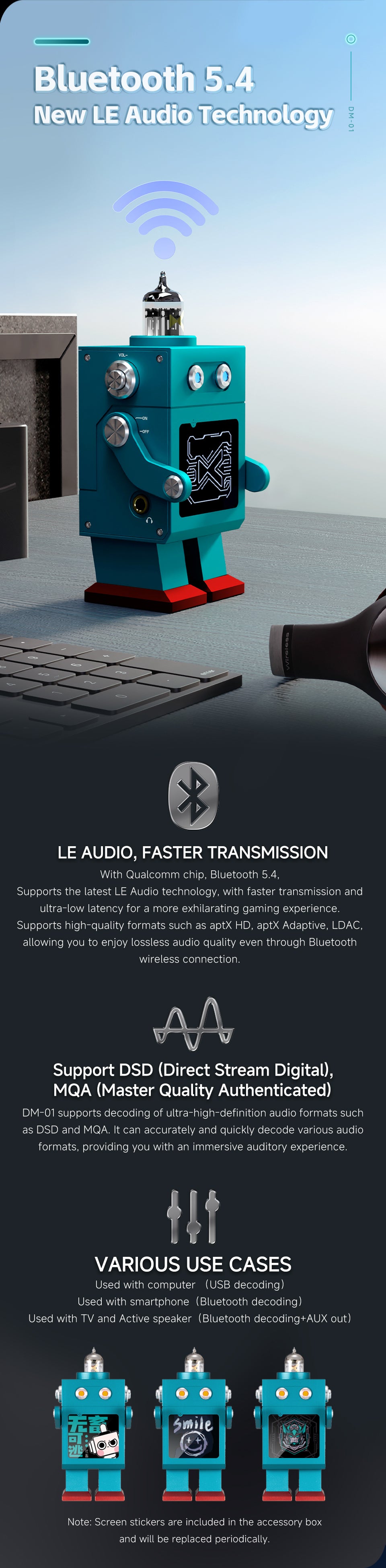 Apos Audio xDuoo DAC (Digital-to-Analog Converter) xDuoo DM-01 Desktop DAC/Amp