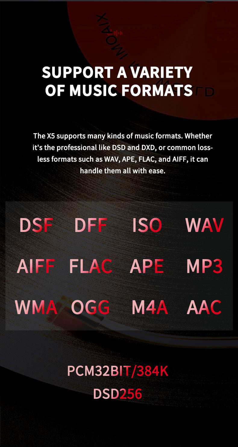Apos Audio xDuoo DAP (Digital Audio Player) xDuoo X5 Portable Hi-Res Lossless Music Player