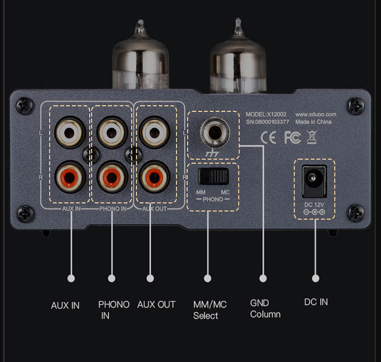 Apos Audio xDuoo Headphone Amp (Tube) xDuoo MP-01 Tube Phono Preamp & Headphone Amplifier