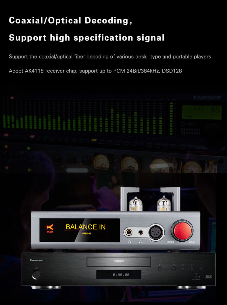 Apos Audio xDuoo Headphone Amp (Tube) xDuoo TA-22 DAC/Tube Amp (Apos Certified)