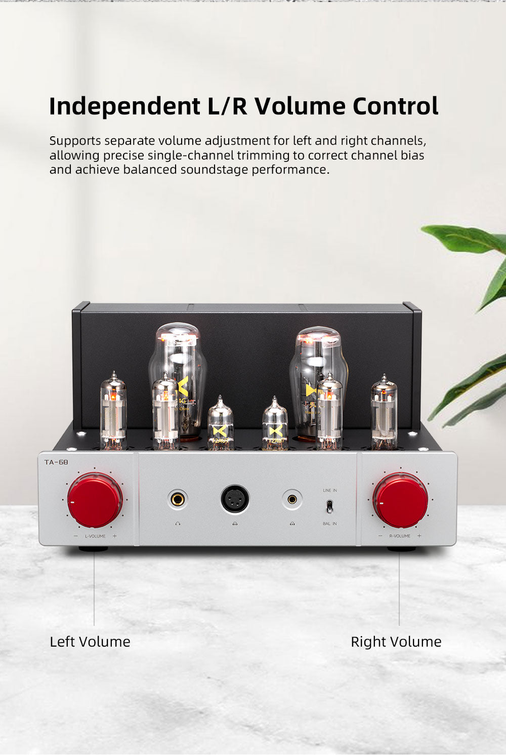 Apos Audio xDuoo Headphone Amp (Tube) xDuoo TA-68 Balanced Tube Headphone Amplifier