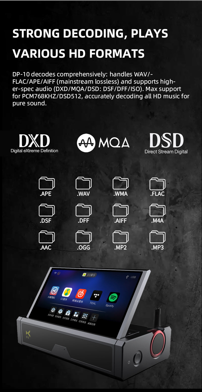 Apos Audio xDuoo Headphone DAC/Amp xDuoo DP-10 Digital Music Transport