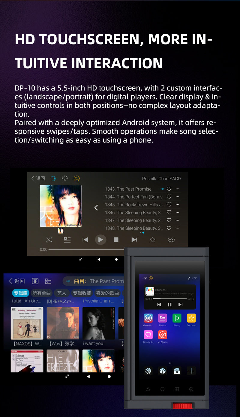 Apos Audio xDuoo Headphone DAC/Amp xDuoo DP-10 Digital Music Transport