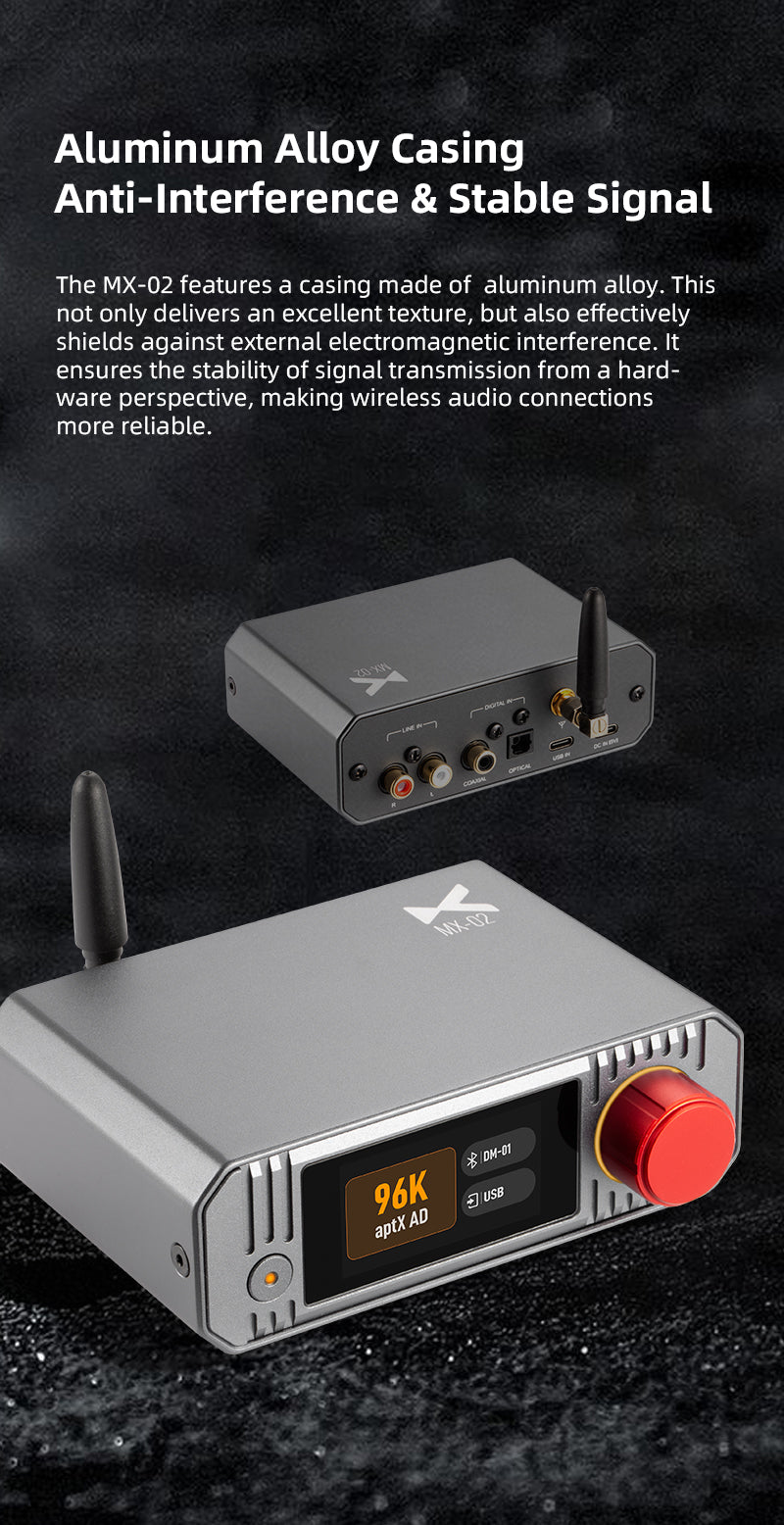 Apos Audio xDuoo Headphone DAC/Amp xDuoo MX-02 HD Bluetooth Audio Transmitter