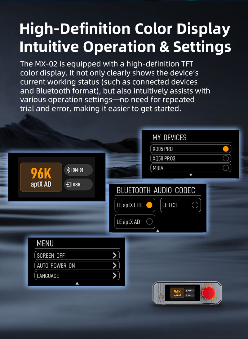 Apos Audio xDuoo Headphone DAC/Amp xDuoo MX-02 HD Bluetooth Audio Transmitter