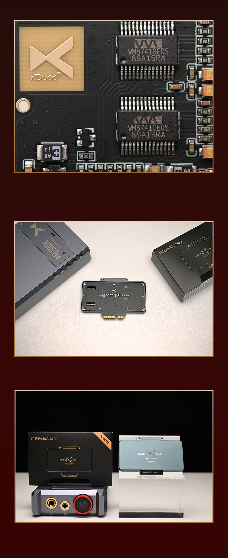 Apos Audio xDuoo Headphone DAC/Amp xDuoo WM8741 DAC Card FOR XDUOO XD05PRO HARD NUCLEUS MODULAR DAC/AMP