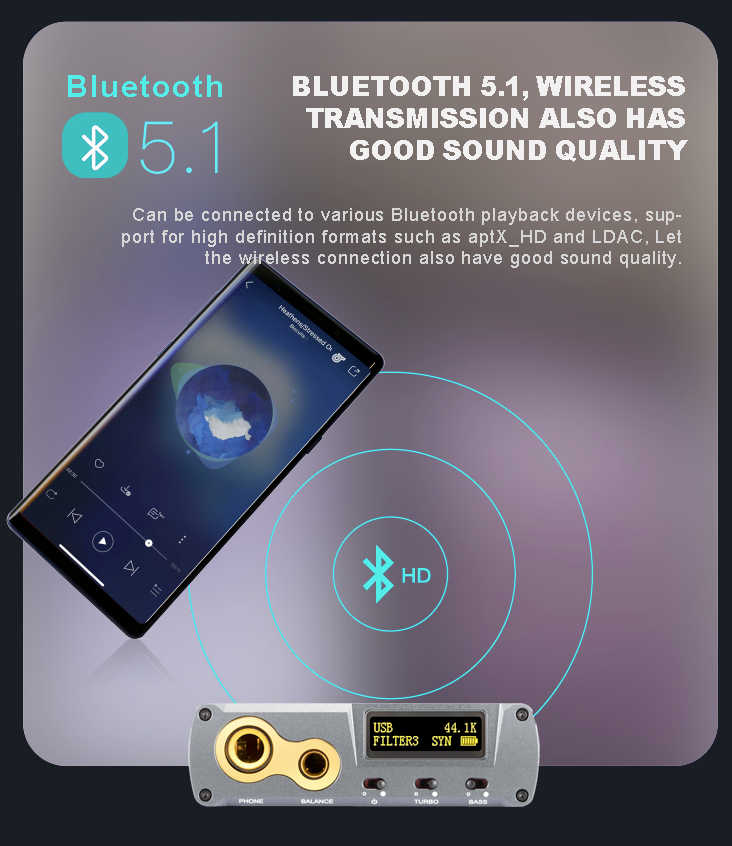Apos Audio xDuoo Headphone DAC/Amp xDuoo XD05 BAL2 Portable HiFi Balanced DAC and Headphone Amplifier