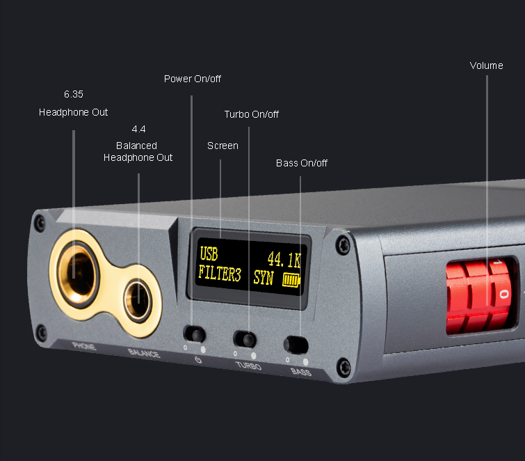 Apos Audio xDuoo Headphone DAC/Amp xDuoo XD05 BAL2 Portable HiFi Balanced DAC and Headphone Amplifier