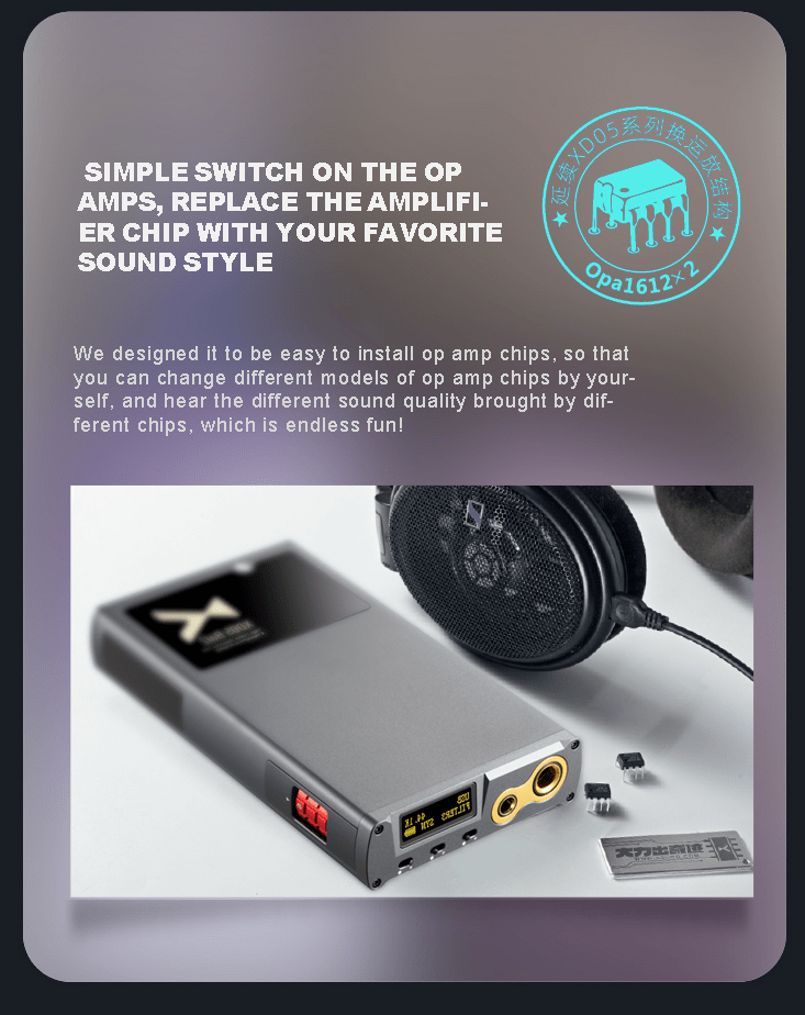 Apos Audio xDuoo Headphone DAC/Amp xDuoo XD05 BAL2 Portable HiFi Balanced DAC and Headphone Amplifier
