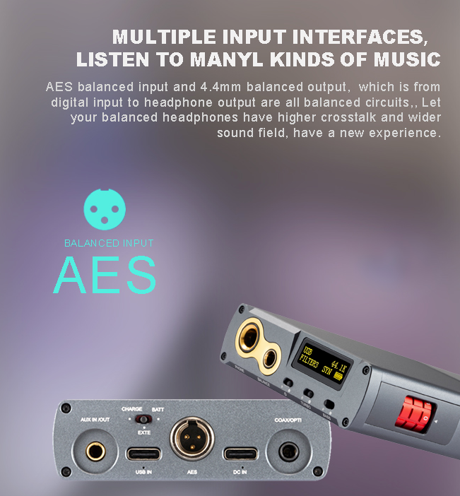 Apos Audio xDuoo Headphone DAC/Amp xDuoo XD05 BAL2 Portable HiFi Balanced DAC and Headphone Amplifier