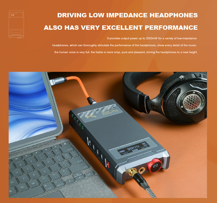 Apos Audio xDuoo Headphone DAC/Amp xDuoo XD05 Pro (XD05Pro) Hard Nucleus Modular DAC/Amp (Apos Certified Refurbished) XD05 PRO with ESS DAC Card - Like New