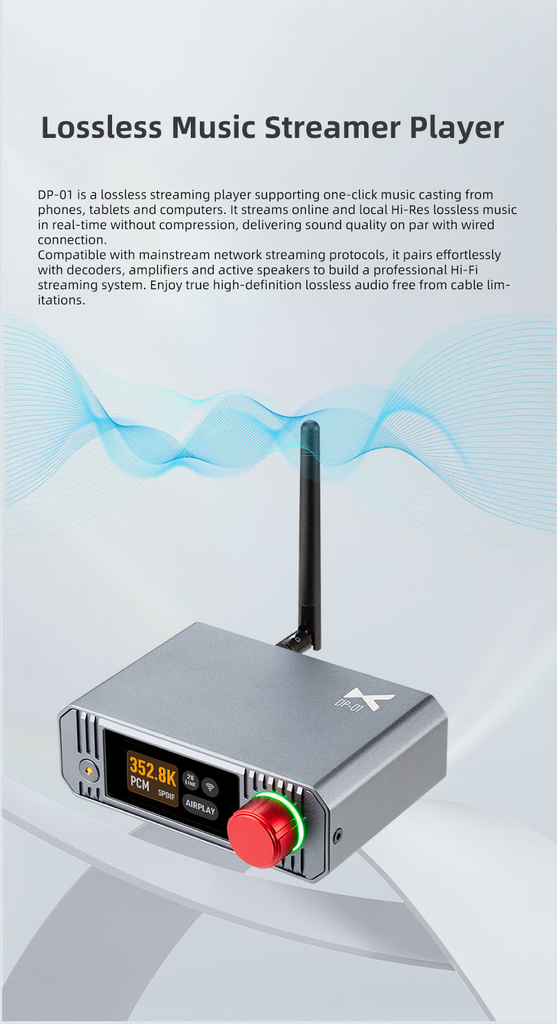 Apos Audio xDuoo Streaming Media Player xDuoo DP-01 Lossless Music Streamer Player