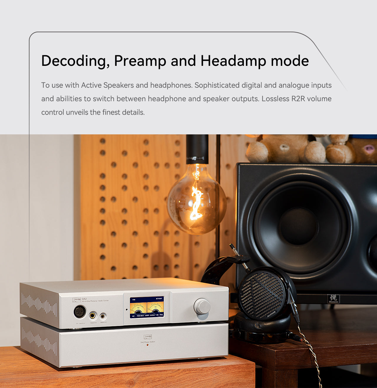 Apos Audio Yulong DAC (Digital-to-Analog Converter) YULONG DA2 All-in-one Personal Audio Center Pre-amp / Head amp/ DAC