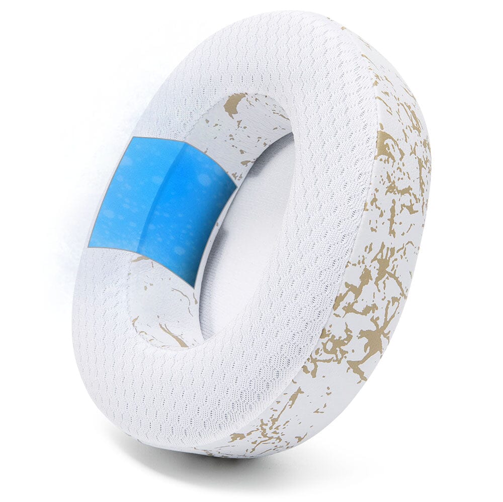 Apos Audio Wicked Cushions Cooling Gel Ear Pads Arctis Nova Pro Wireless, Nova Elite & Nova Pro Omni Earpads - WC FreeZe Cooling Gel Gold Marble
