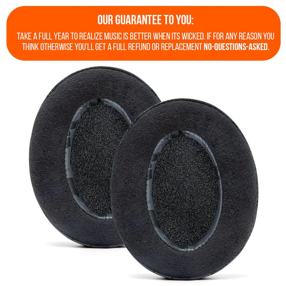 Apos Audio Wicked Cushions Ear Pads ATH M50X Earpads - Velour Hybrid