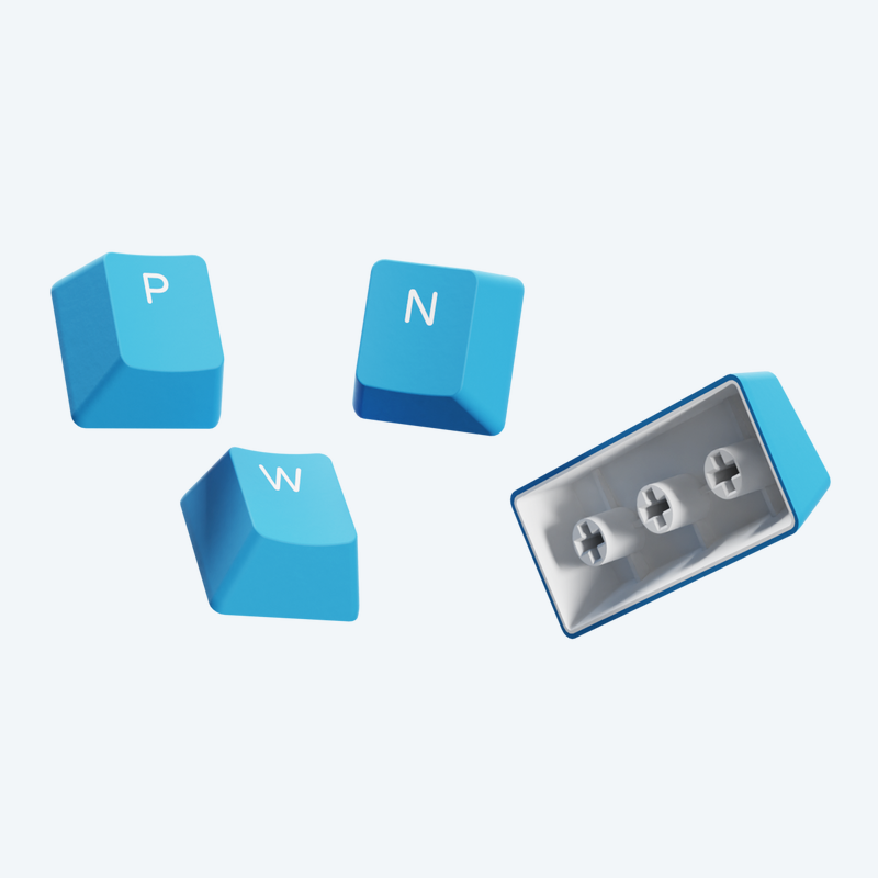 Pwnage Ultra Custom Keycap Set Doubleshot PBT Shinethrough (Open Box — 2 Pack)