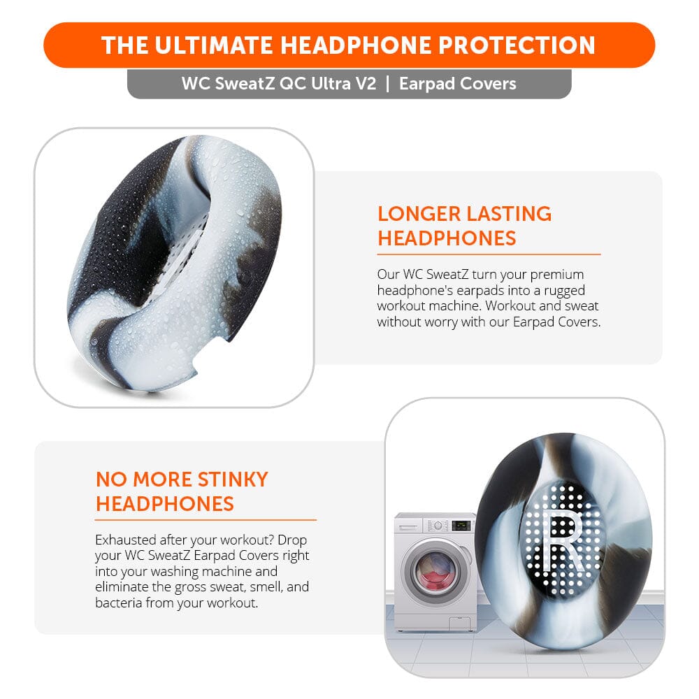 Apos Audio Wicked Cushions Sweat Covers Bose QuietComfort Ultra Gen 1 & Gen 2 Earpad Sweat Covers - WC SweatZ QC Ultra