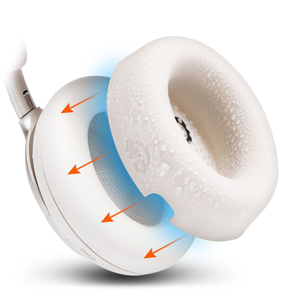 Apos Audio Wicked Cushions Sweat Covers Bose QuietComfort Ultra Gen 1 & Gen 2 Earpad Sweat Covers - WC SweatZ QC Ultra White Smoke