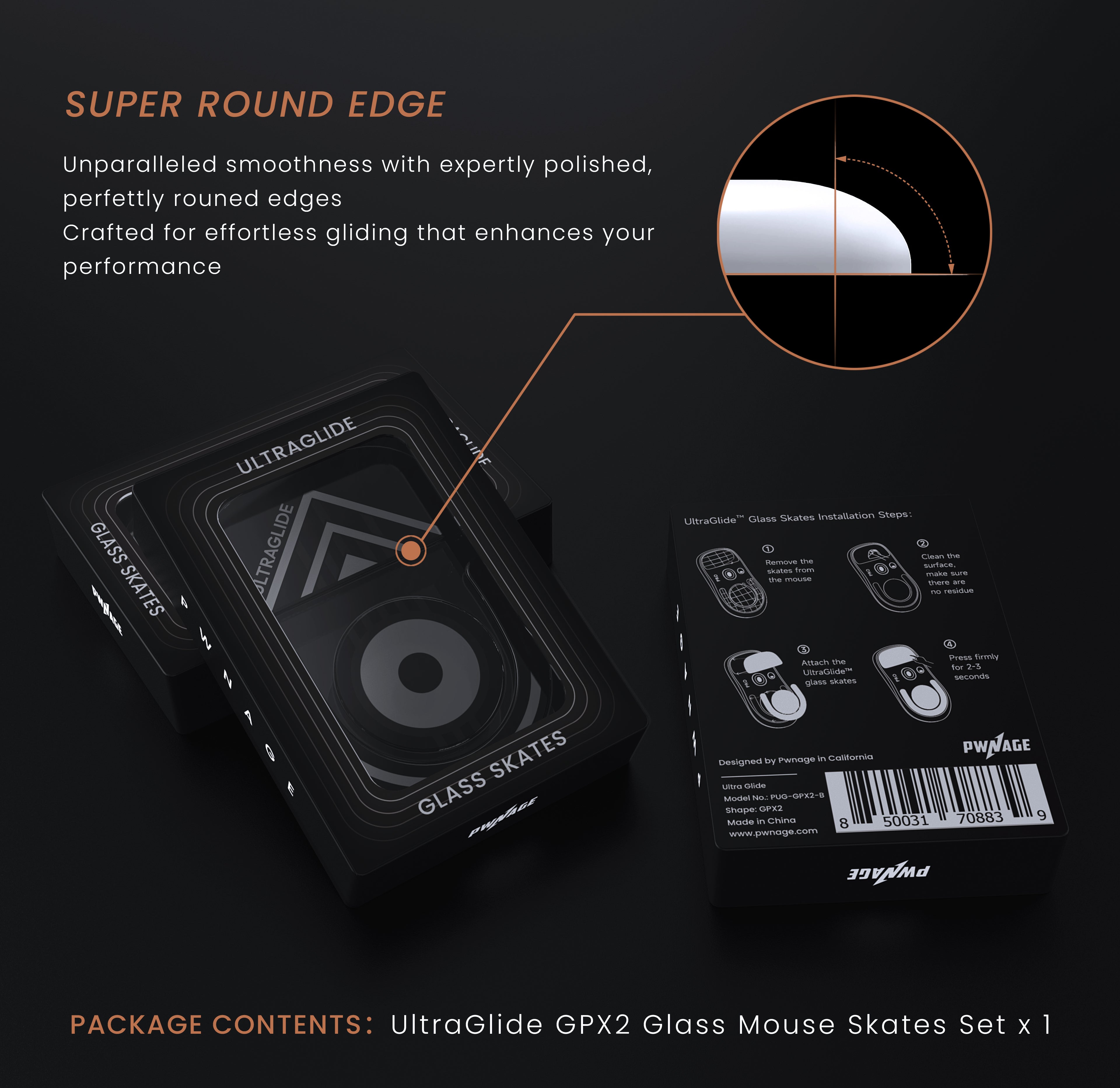 Ultraglide Glass Skates for Logitech G Pro X 2 Superlight 2 GPX2
