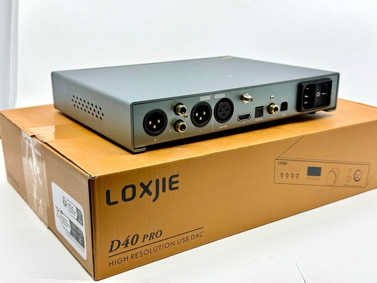 LOXJIE D40 Pro ES9039MS Pro Decoder Headphone Amplifier (Gray)
