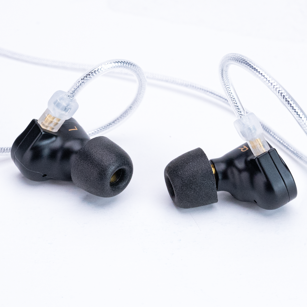 Memory Foam Isolation Earphone Tips Black 4.9mm Mercury