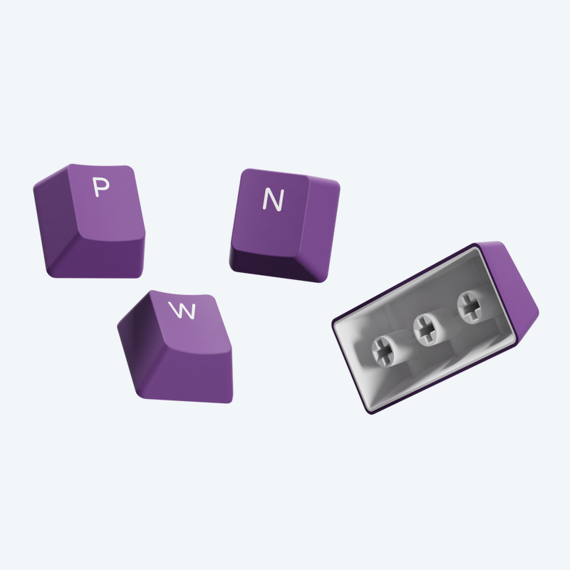 Pwnage Ultra Custom Keycap Set Doubleshot PBT Shinethrough (Open Box — 2 Pack)