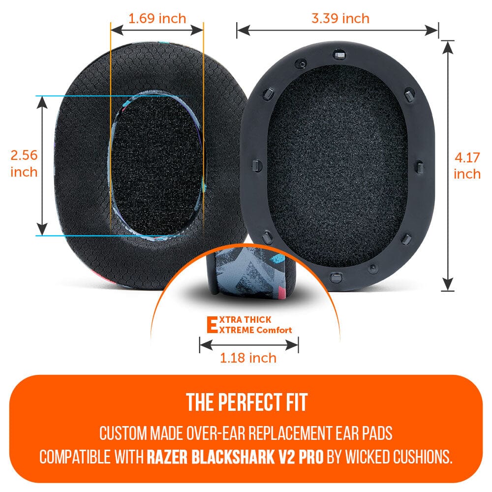 Razer Blackshark V2 Pro Earpads - WC FreeZe Cooling Gel (PRE 2023 model)