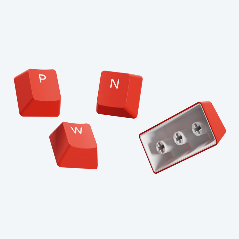 Pwnage Ultra Custom Keycap Set Doubleshot PBT Shinethrough (Open Box — 2 Pack)