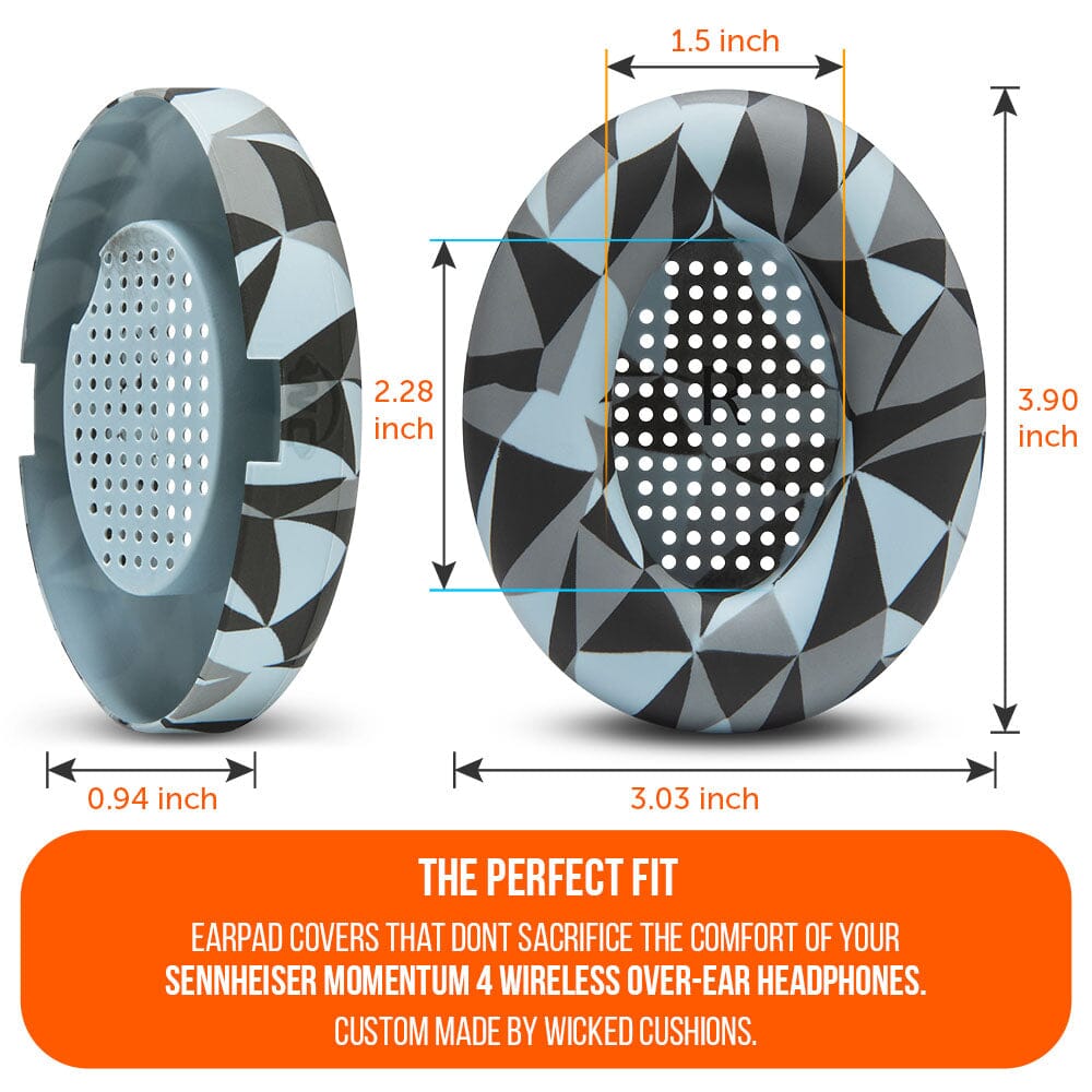 Apos Audio Wicked Cushions Sweat Covers Sennheiser Momentum 4 Earpad Sweat Covers - WC SweatZ Momentum 4