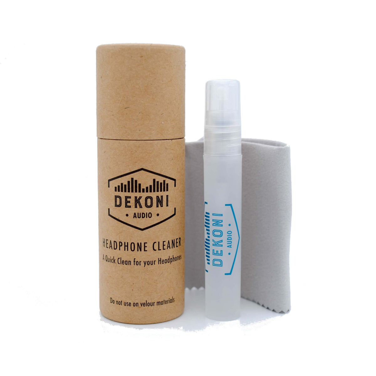Dekoni Audio Headphone Cleaning Kit with Cleaning Spray and Cloth