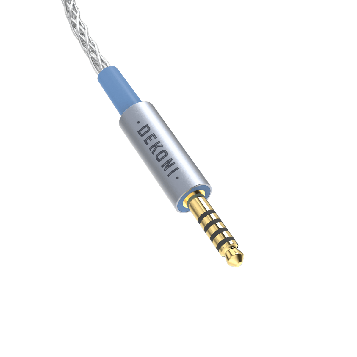 Presplit 4.4mm Balanced Silver Braided Cable